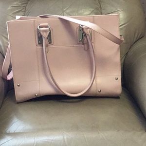 Light pink leather bag